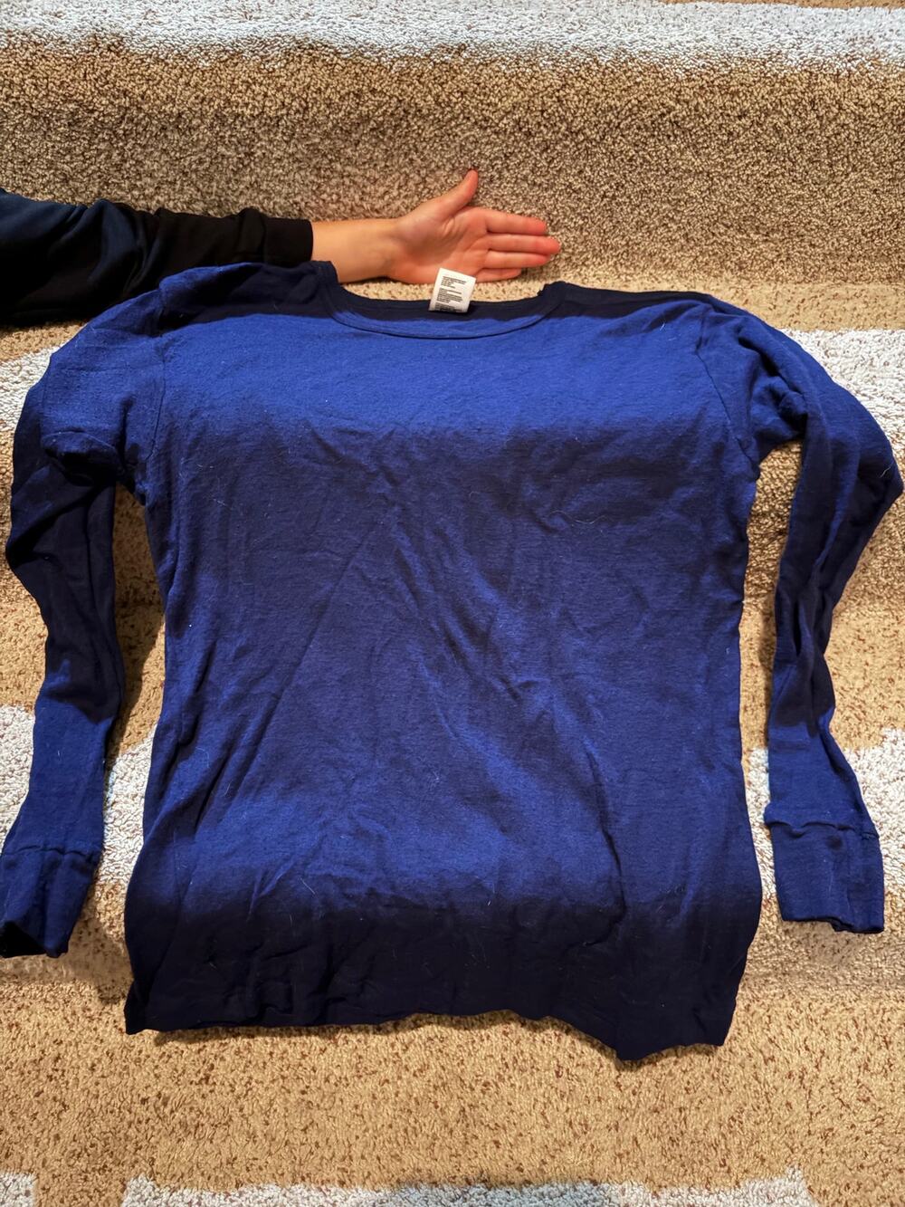 Helly Hansen adult xl blue base layer shirt